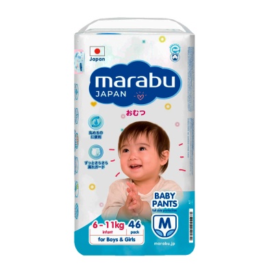 Подгузники трусики М 6-11 кг 46 штук Marabu BP005 1